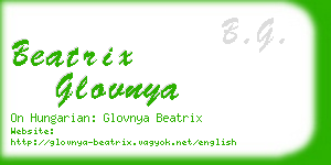 beatrix glovnya business card